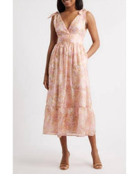 Lulus - Women's Stella Floral Midi Dress