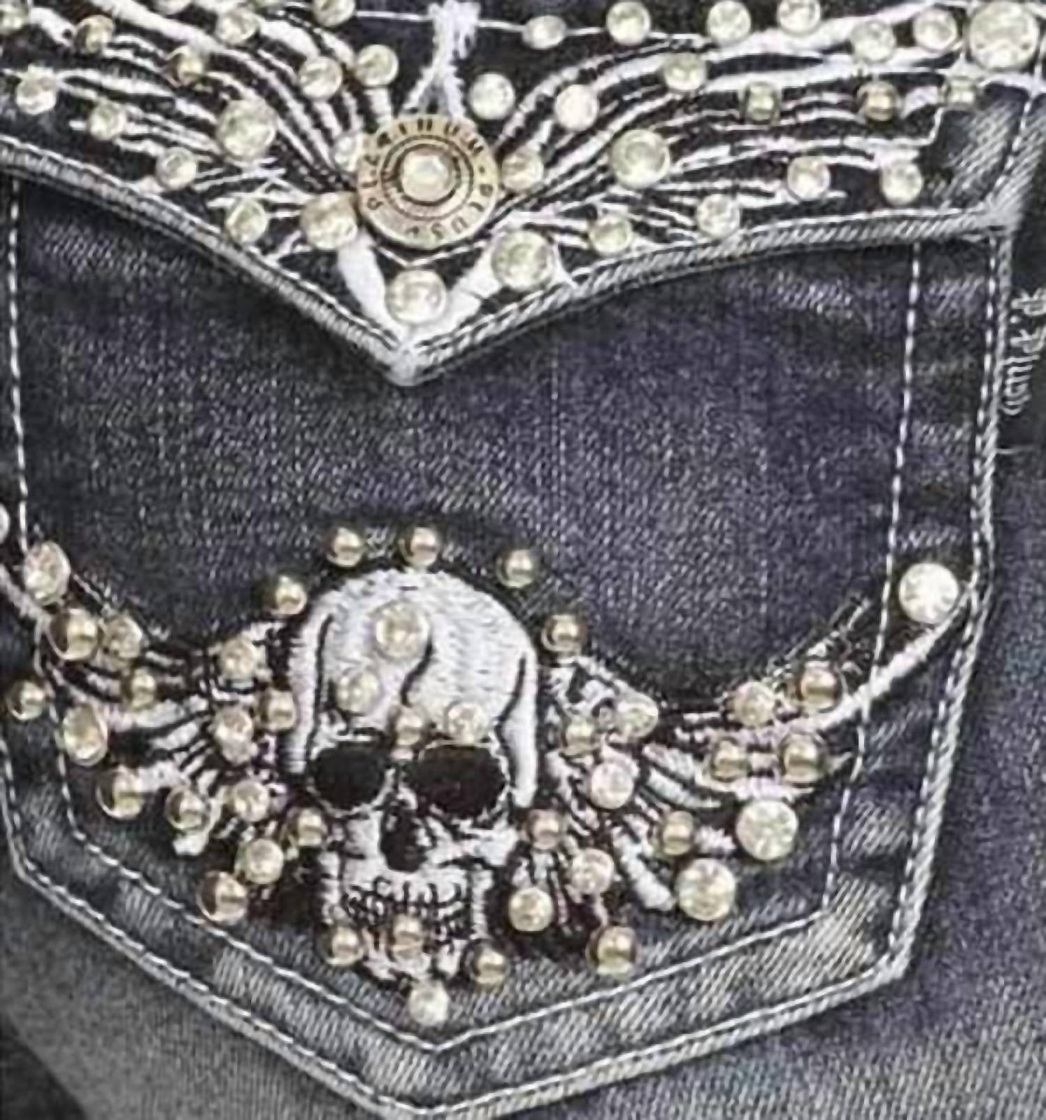 Bus Stop - Skull Darling Jeans