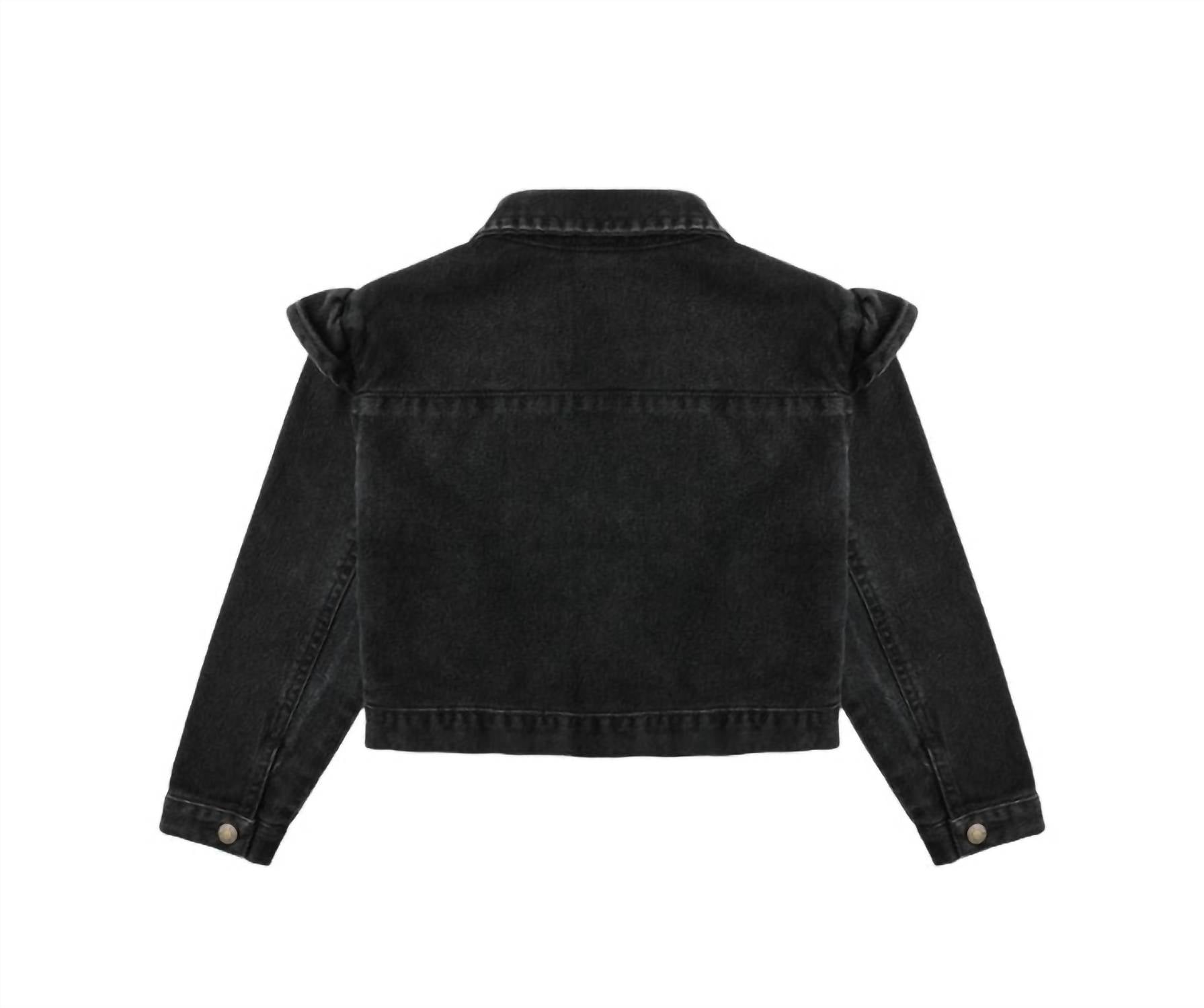 Rylee + Cru - Girls Ruffle Denim Jacket