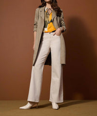 Joseph Ribkoff - Mid-rise Wide Leg Denim Jeans