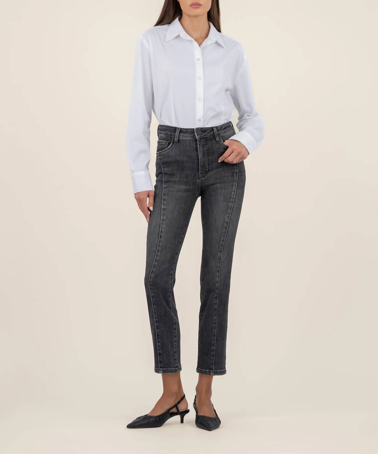 Kut From The Kloth - Reese High Rise Ankle Straight Leg Jeans