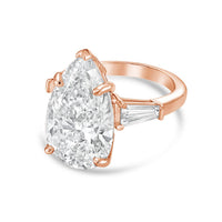 Diana M Jewels - Women's Pear & Baguette Lab-Grown Diamond Ring (10.00 Ct) - Bold