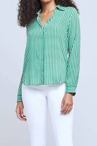 L'Agence - Holly Button Down Blouse