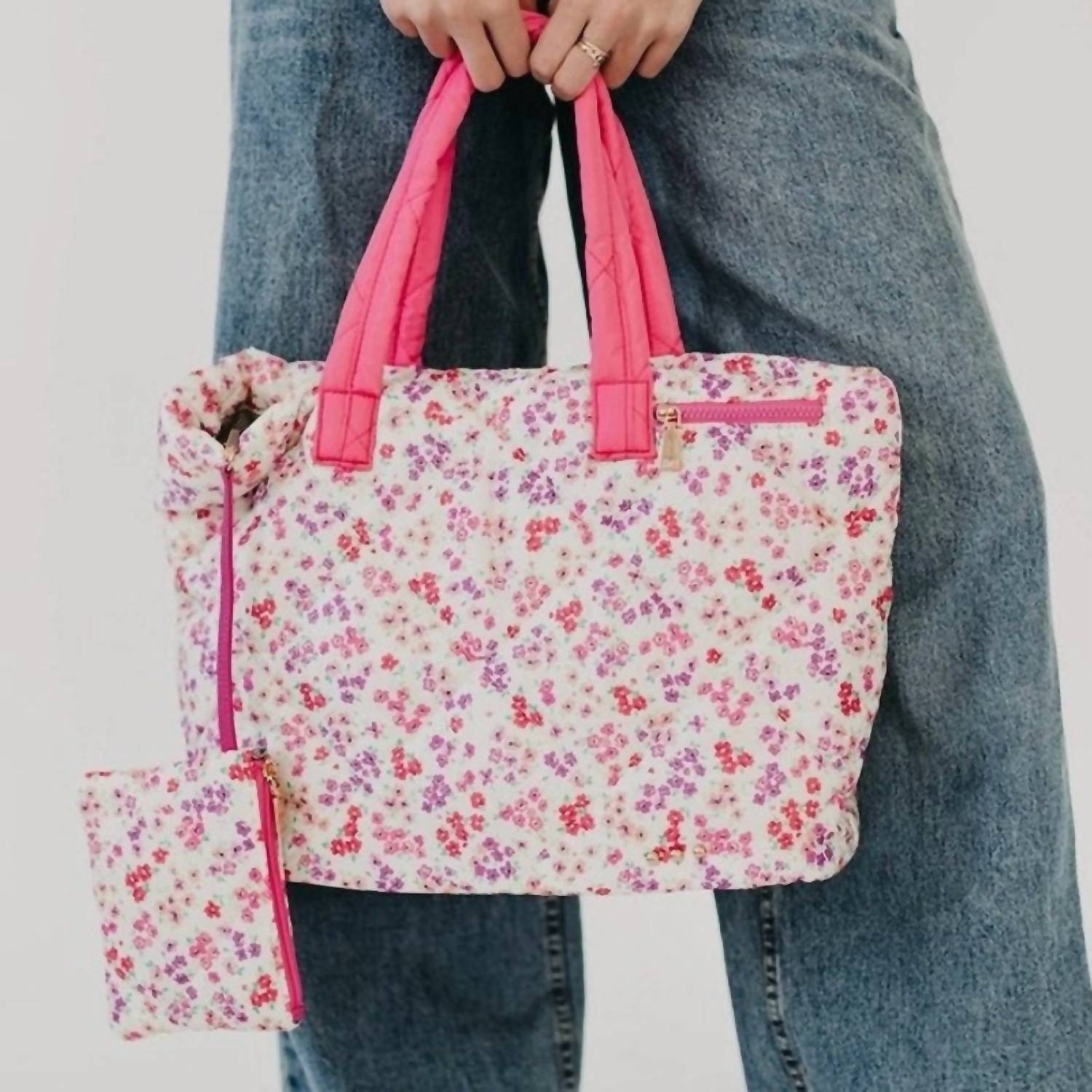 Pretty Simple - Presley Puffer Nylon Quilted Tote Bag