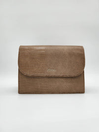 Jen & Co. - Women's Crocodile Embossed Crossbody Purse