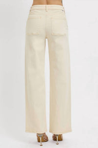 RISEN Sayde Jeans in ivory - women's jeans - alternate view