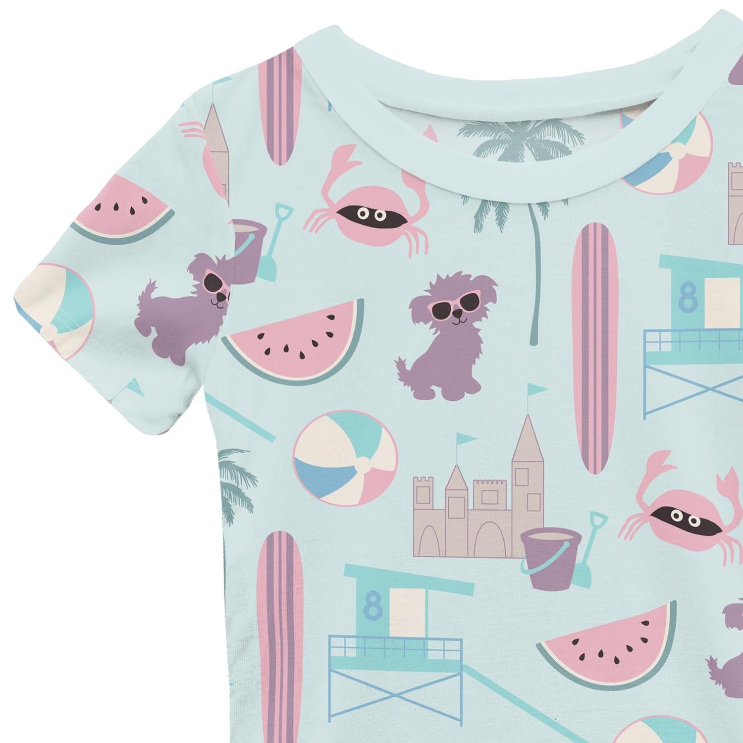 Kickee - Kids' Short Sleeve Pajama Set With Shorts
