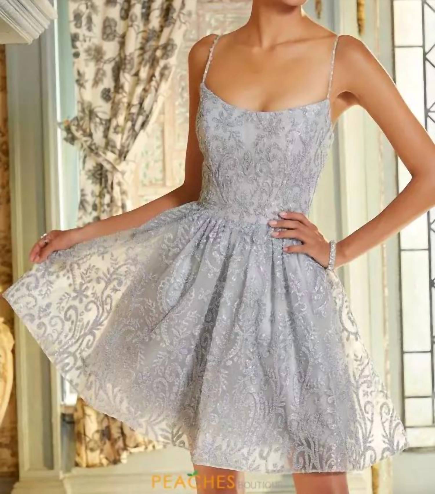 MORILEE Women's Mini Dress in silver - women's dress