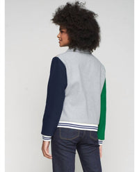 Vilagallo - Long Sleeve Zip Collared Bomber Jacket