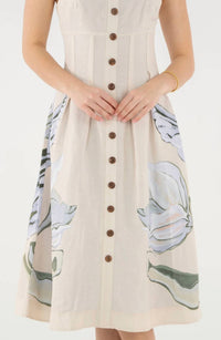 Emily McCarthy Constance Midi Dress in lavender fields - women's dress - alternate view
