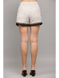 Fate by LFD Strictly Business Tweed Short in taupe - women's shorts - alternate view