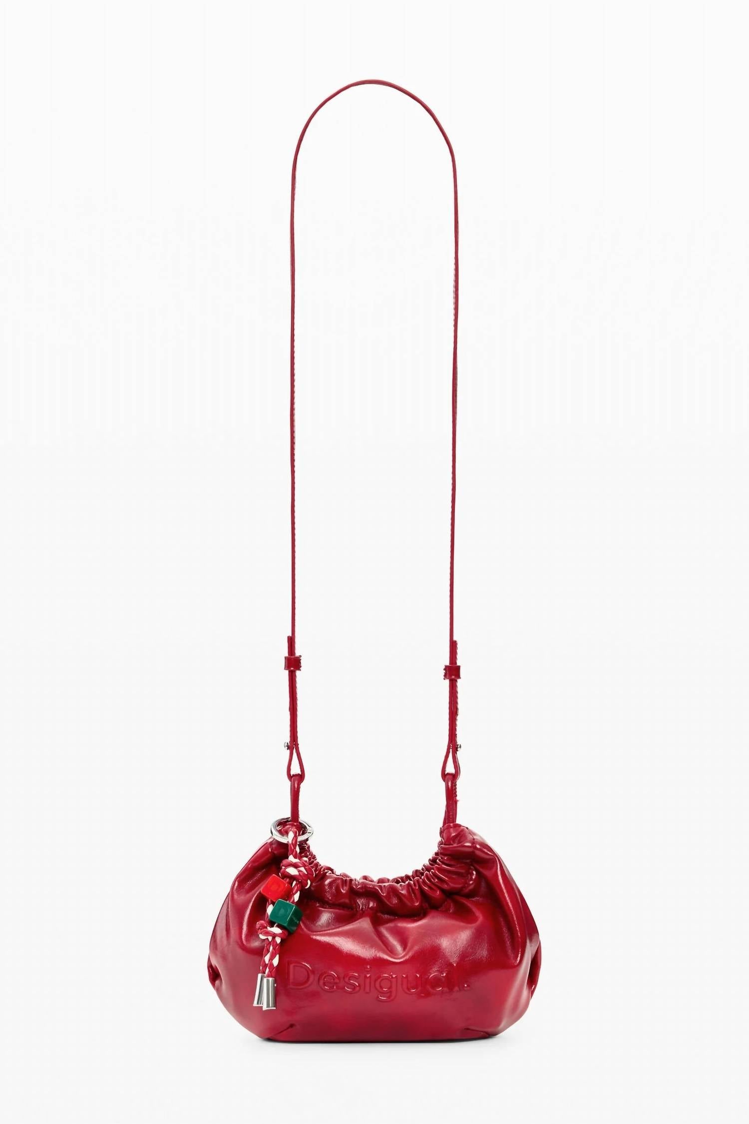 Desigual Women's Small Logo Crossbody Bag in red - women's bag