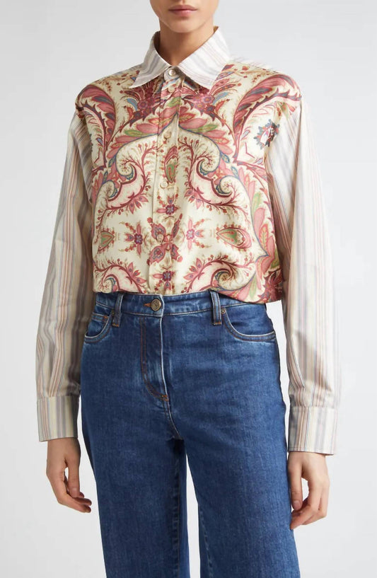 Etro - Silk & Cotton Print Blouse