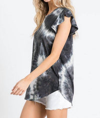 Heimish Usa - Ruffle Tie Dye Top - PLUS