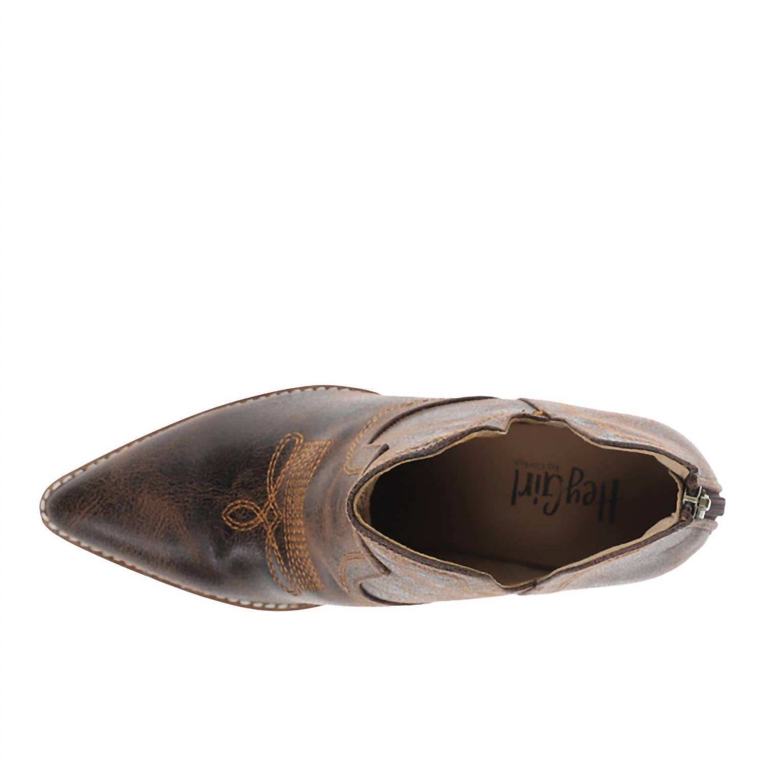 Corkys Footwear Women's Smoke Show Bootie Shoe in espresso crinkle - women's shoe - alternate view