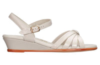 Sas - Women's Strippy Quarter Strap Wedge Sandal - Wide