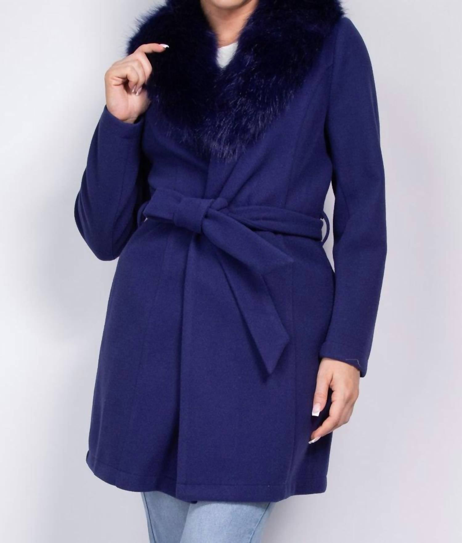 Haute Moda - Furry Trench Coat