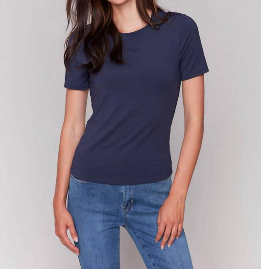 Charlie B - Double Cloth Short Sleeve Tee