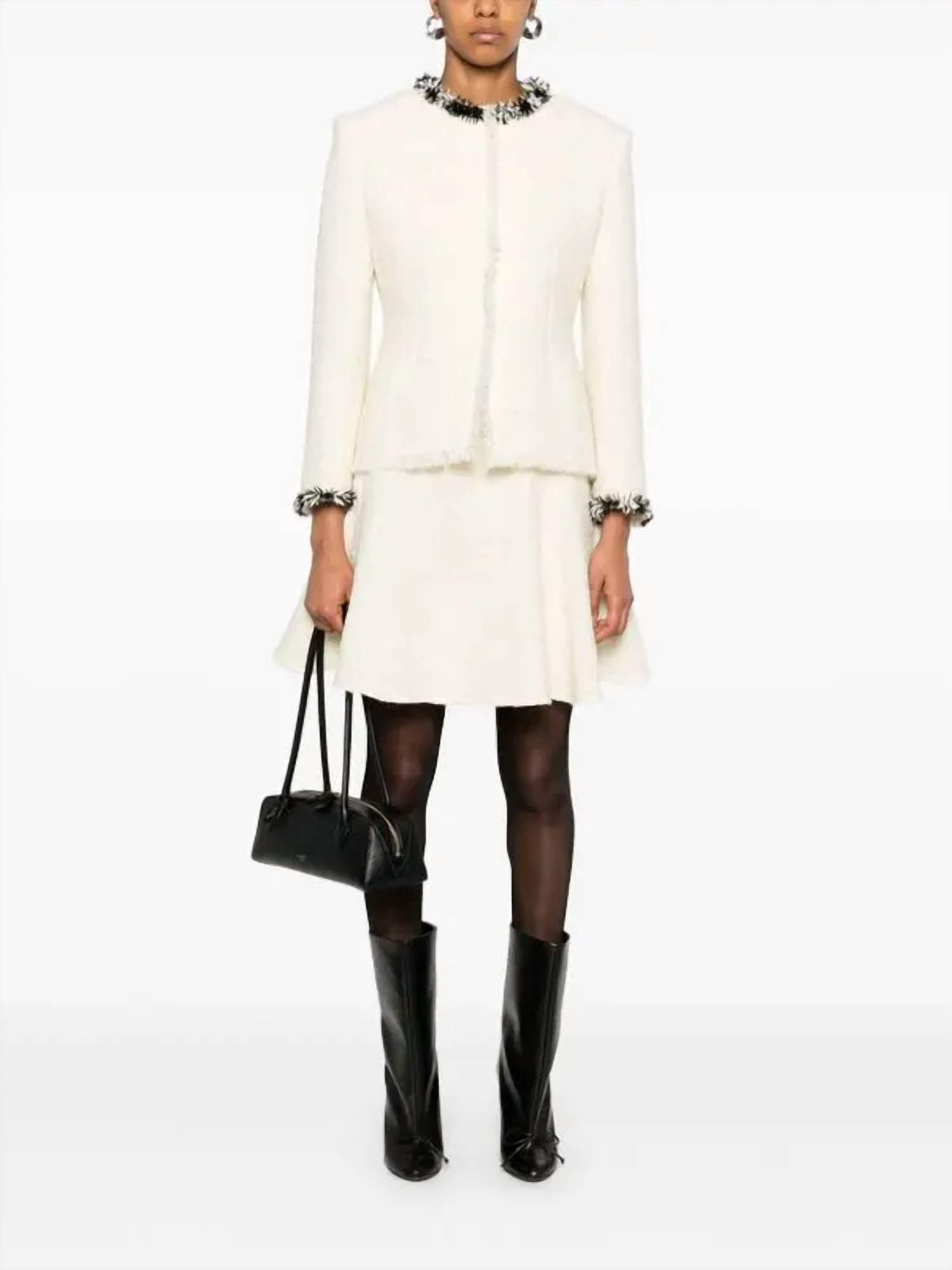 Givenchy - Tweed Wool Mini Skirt