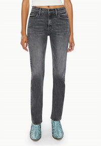 Mother Mid Rise Rider Skimp Straight Leg Jeans in i hate snakes - women's jeans