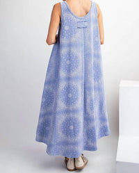 Easel - Sleeveless Printed Dress