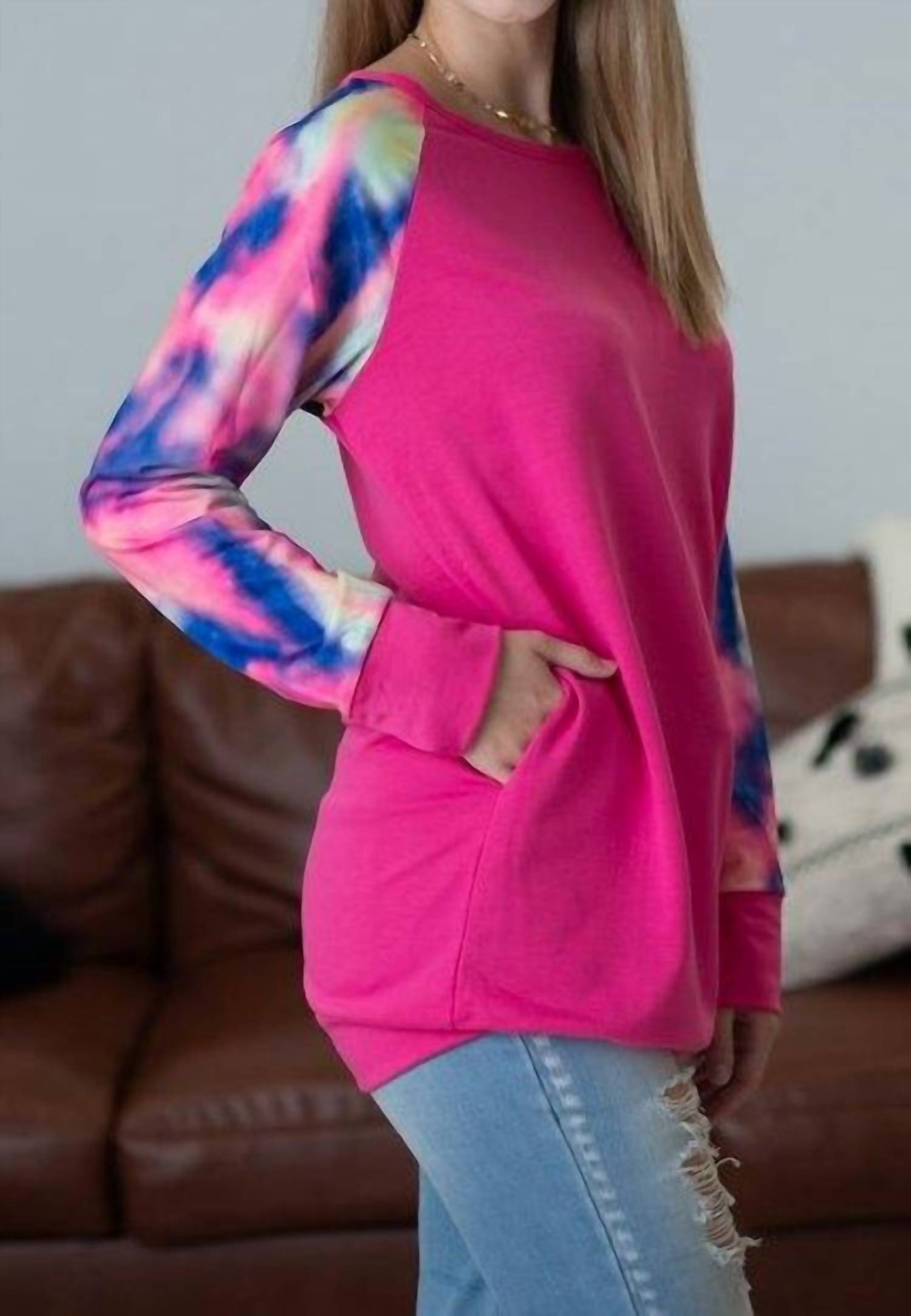 Shirley Stone - Tie Dye Pocket Tunic