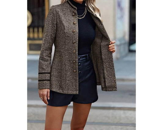 Supreme Fashion - Decorative Button Collared Jacket