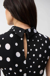 Joseph Ribkoff - Polka Dot Belted Midi Dress