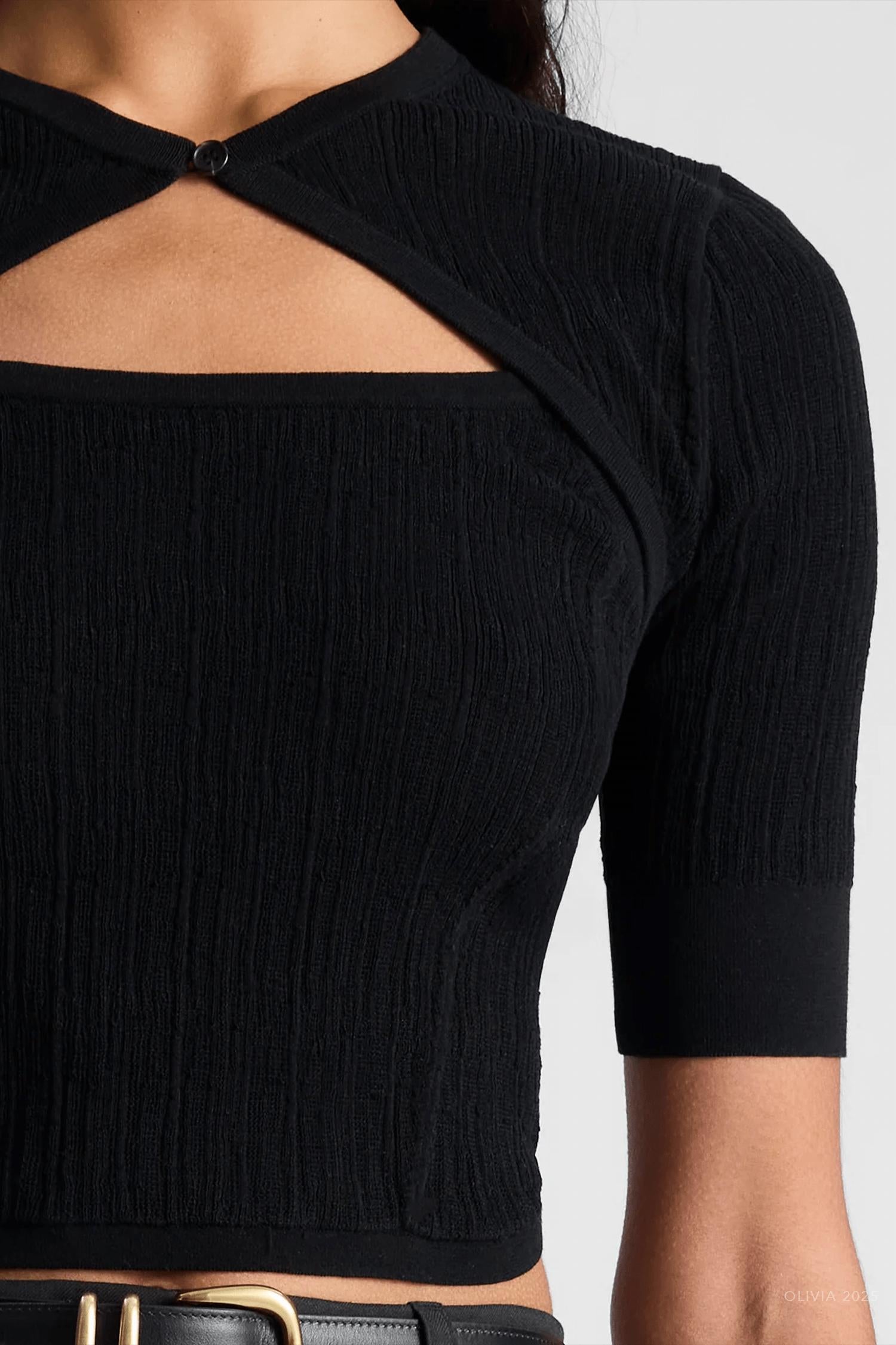 A.L.C. - Loma Fine Cotton Knit Top