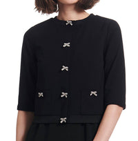 Emily Shalant - Bow Button Knit Jacket
