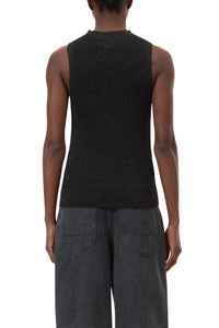 Closed - Sleeveless Lurex Top