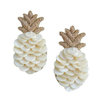 Gaby & Grace - Maui Pineapple Seashell Earrings
