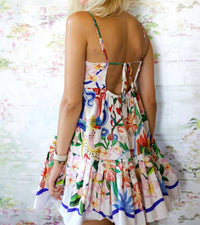 Farm Rio - Garden Of Life Scarf Mini Dress