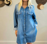 Risen - Women's Oversized Drifted Denim Jacket