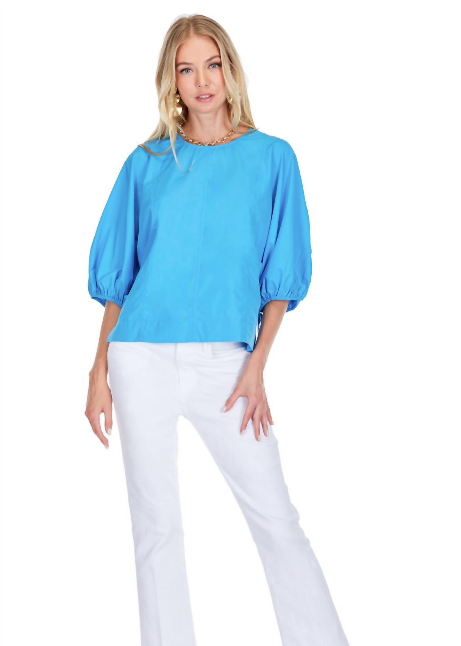 Joy Joy - Gored Puff Sleeve Top