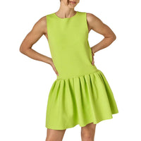 English Factory - Peplum Sleeveless Knit Dress