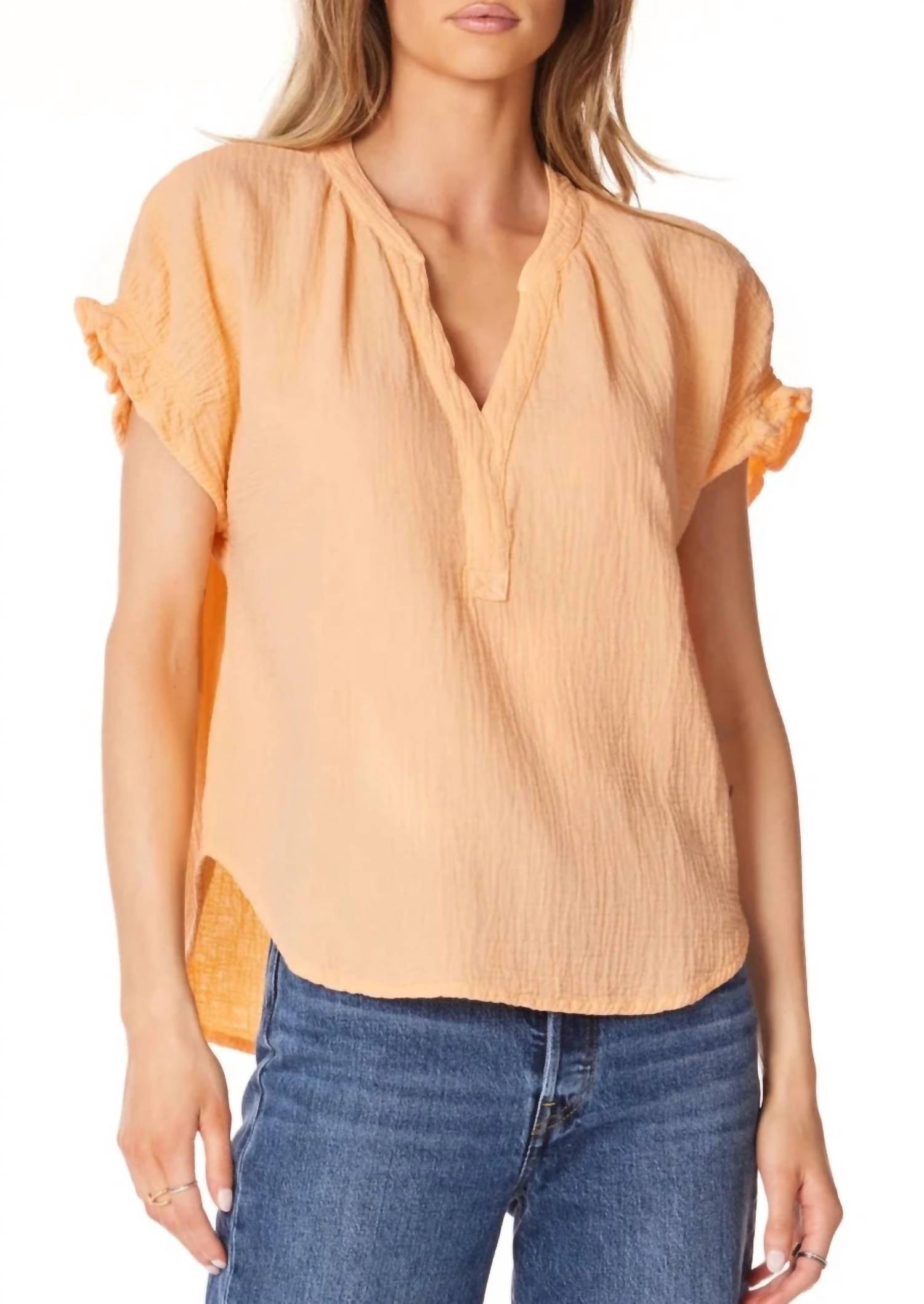 Bobi - Shirred Dolman Top