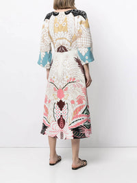 Valentino Cady Printed Dress in multi - women's dress - view 19