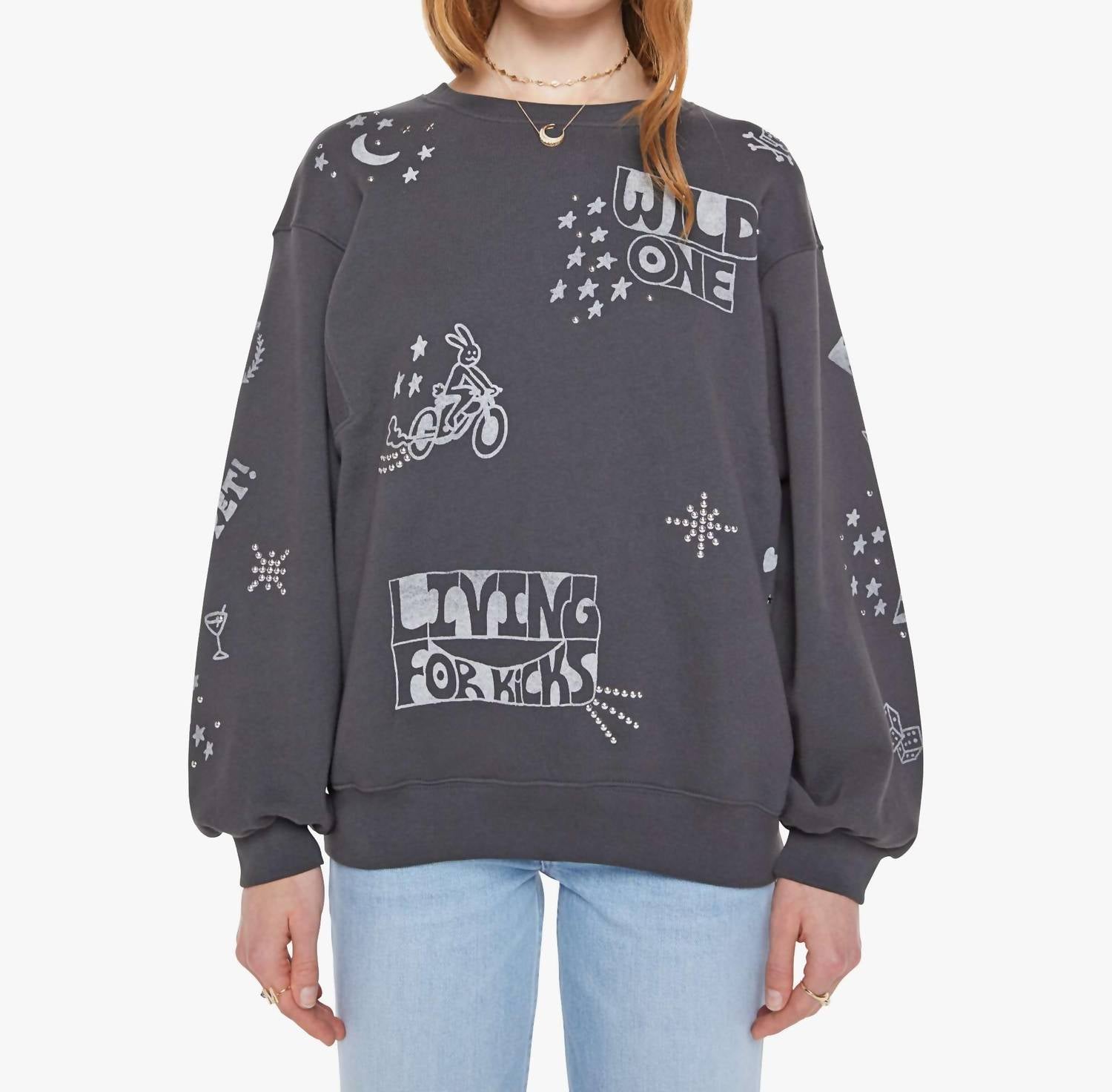 Mother - Drop Square Inset Sweatshirt