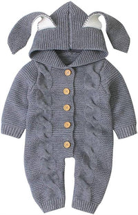 Annie & Charles - Girl's Rabbit Ears Knit Jumpsuit