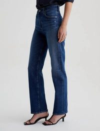 AG Jeans Brinley Straight Jeans in 11 years memory - women's jeans - detail view