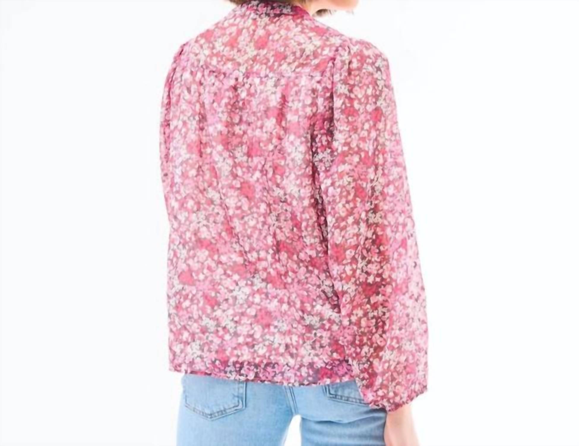 Mary Square Brianna Daydreaming Top in pink - women's blouse - view 4