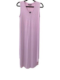 Nally & Millie Women's Long Sleeveless V-neck Dress in light lavender - women's dress