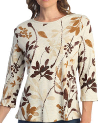 Jess & Jane - Verde Printed Cotton Top - Plus