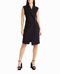 Nicole Miller - Vivienne Crepe Sleeveless Coat Dress