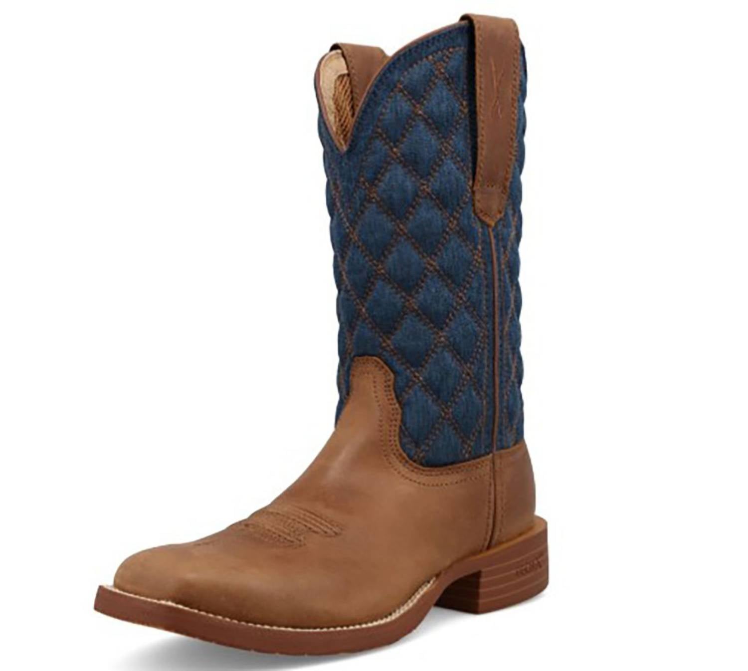 TWISTED X Women's Tech X Airlite Cellstretch Shaft Western Boot in ginger indigo - women's shoe