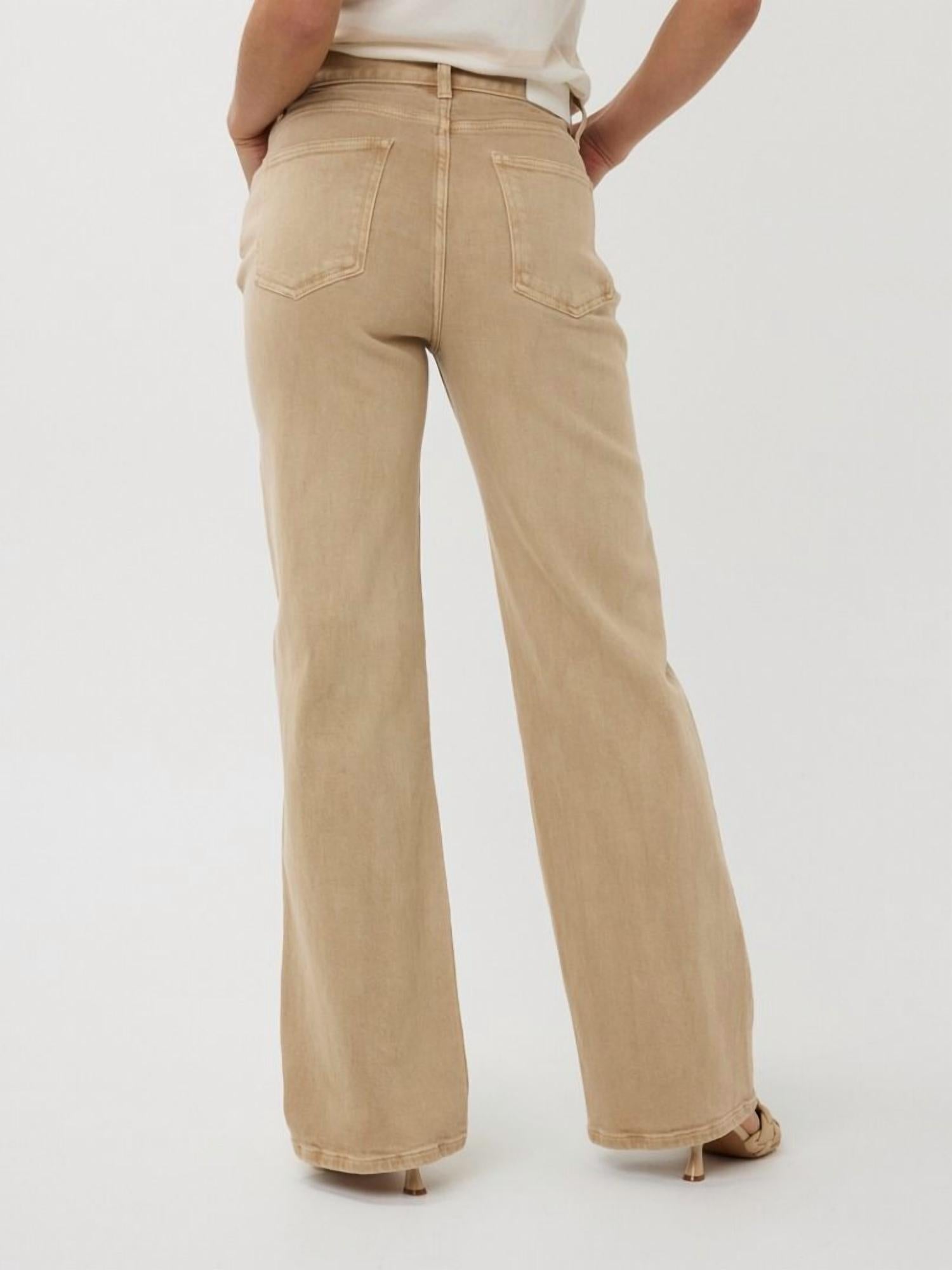 Esqualo - Wide Leg Washed Jeans