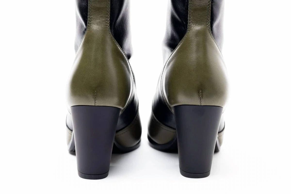 Hogan - Women's Two-tone Block-heel Boots