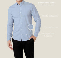 Alynn - Men's Caden Classic Untuckable Dress Shirt