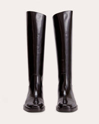 Everlane Women's Riding Patent Leather Knee-high Boots in black - women's shoe - alternate view